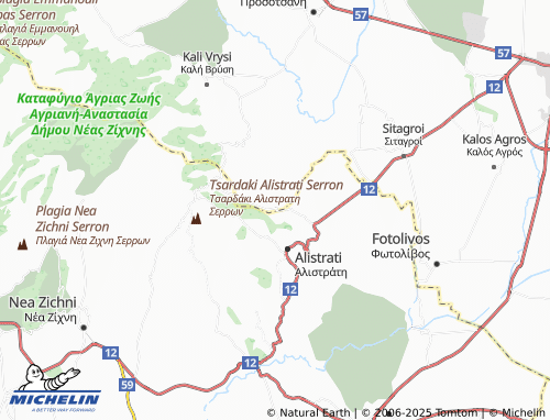 MICHELIN Perichora map - ViaMichelin