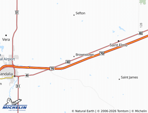 Mappa MICHELIN Brownstown - ViaMichelin