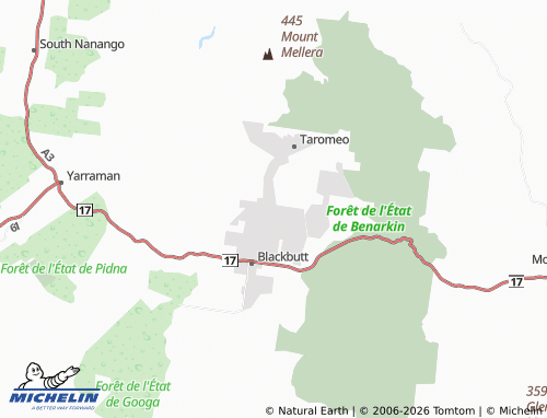 Mapa MICHELIN Blackbutt North - ViaMichelin