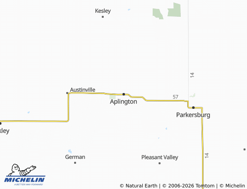 Mappa MICHELIN Aplington - ViaMichelin