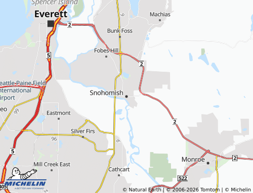 Mapa MICHELIN Snohomish - ViaMichelin
