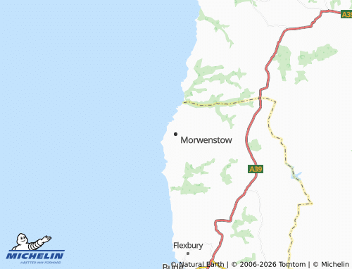 MICHELIN Morwenstow map - ViaMichelin