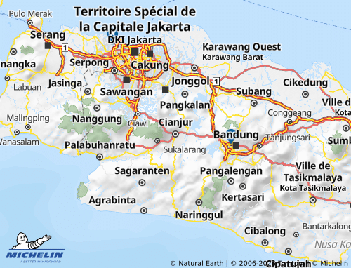Carte MICHELIN Cianjur - ViaMichelin