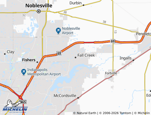 Mapa MICHELIN Fall Creek - ViaMichelin