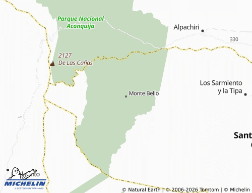 Mappa MICHELIN Monte Bello - ViaMichelin
