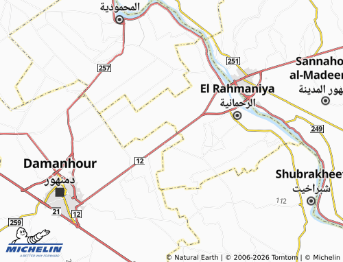 Mapa MICHELIN Minyat Bani Mousa - ViaMichelin