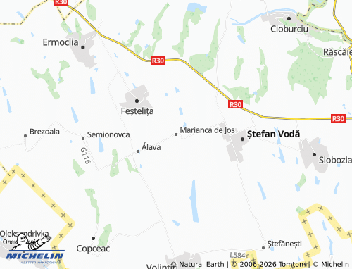MICHELIN Marianca de Jos map - ViaMichelin