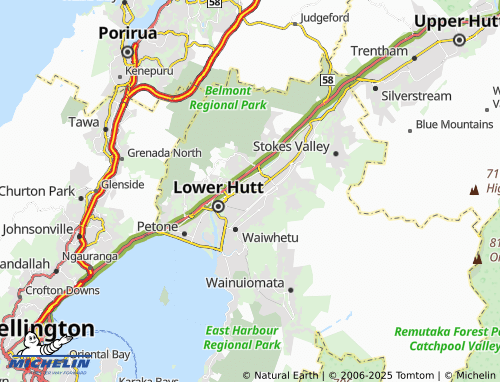 MICHELIN Boulcott map - ViaMichelin