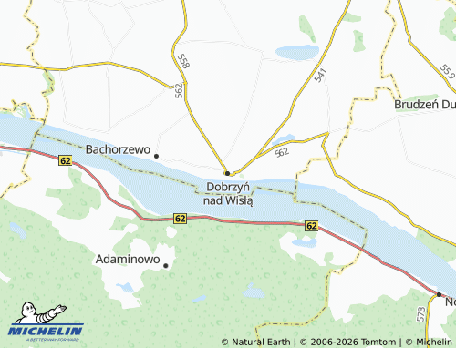 MICHELIN Dobrzyń nad Wisłą map - ViaMichelin