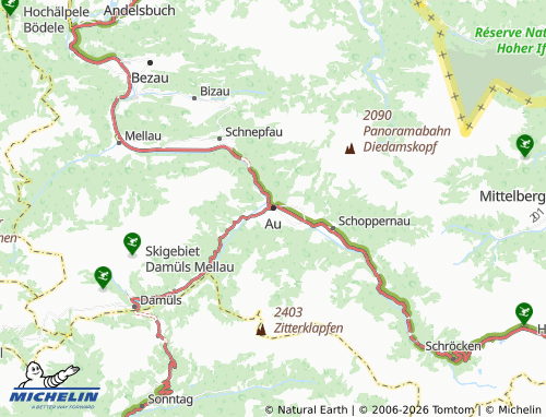 MICHELIN Au map - ViaMichelin