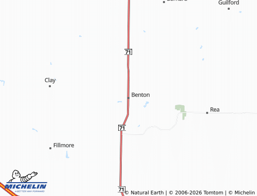 Mappa MICHELIN Benton - ViaMichelin