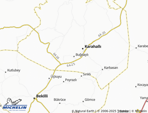 Carte MICHELIN Buğdaylı - ViaMichelin