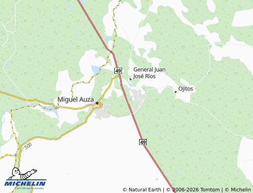 Mappa MICHELIN Ojo de Agua, Valle Verde - ViaMichelin
