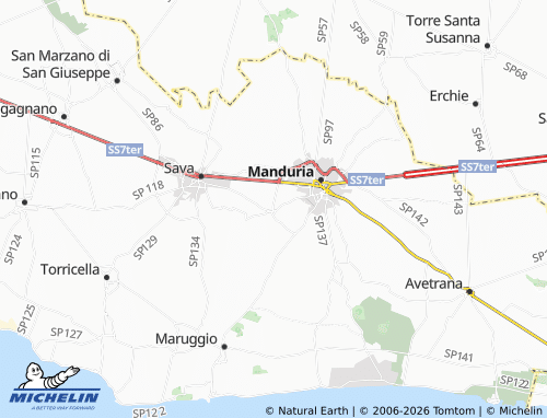 MICHELIN Uggiano Montefusco map - ViaMichelin
