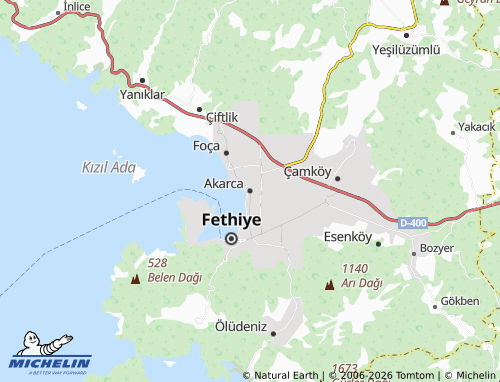 Mapa MICHELIN Akarca - ViaMichelin
