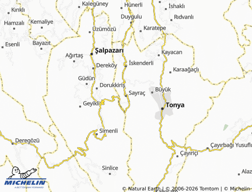 MICHELIN Sayraç map - ViaMichelin
