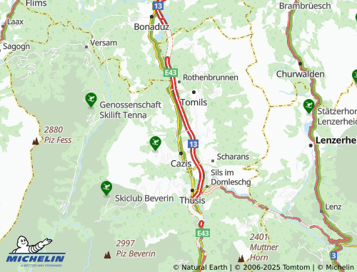 Carte MICHELIN Realta - ViaMichelin