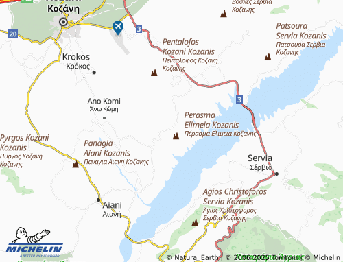 MICHELIN Stavroti map - ViaMichelin