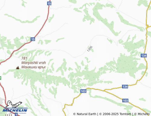 MICHELIN Tishevitsa map - ViaMichelin