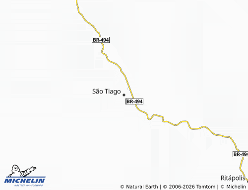 Mapa MICHELIN São Tiago - ViaMichelin