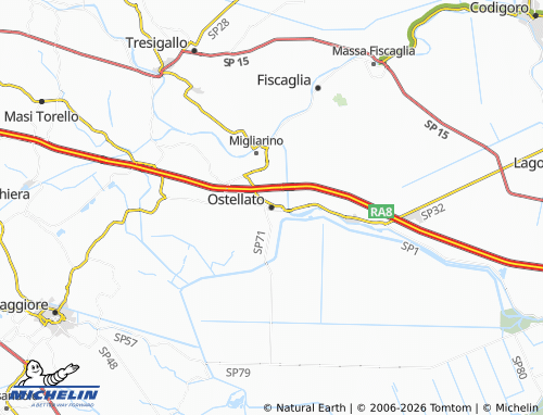 MICHELIN-Landkarte Ostellato - ViaMichelin
