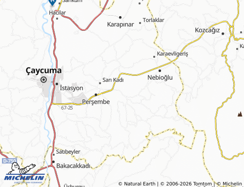 MICHELIN Koramanlar map - ViaMichelin