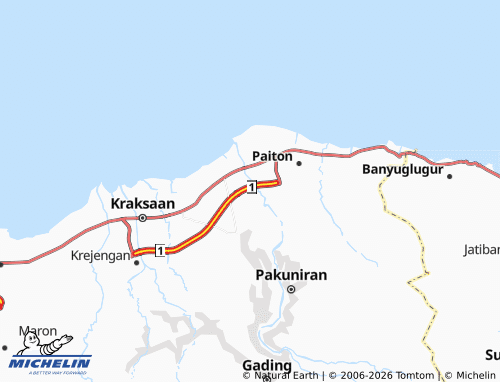 MICHELIN-Landkarte Jabung Wetan - ViaMichelin