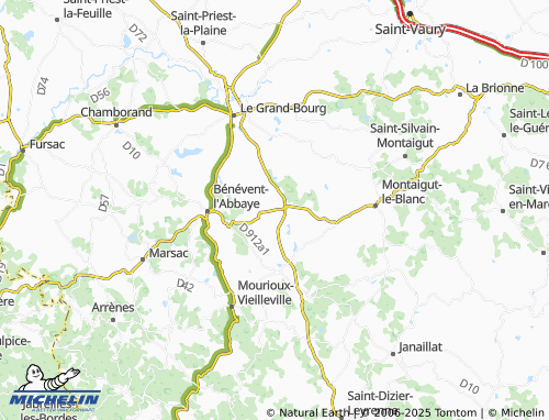 MICHELIN-Landkarte Les Bains - ViaMichelin