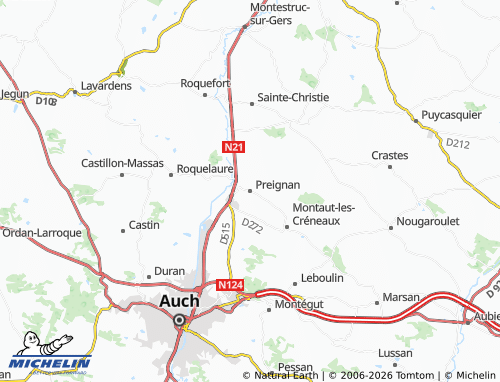 Mappa MICHELIN Preignan - ViaMichelin