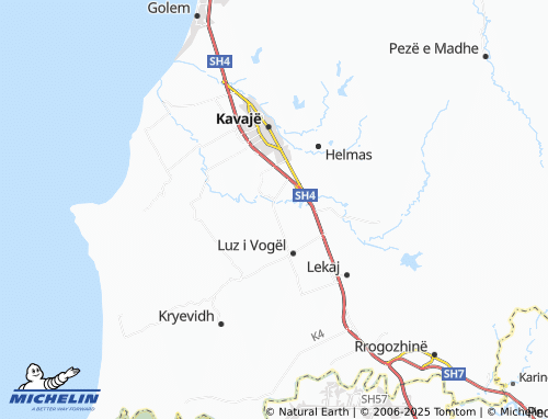 MICHELIN Vorrozen map - ViaMichelin