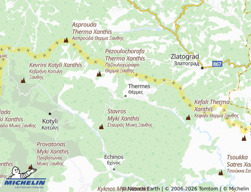 Carte MICHELIN Thermes - ViaMichelin