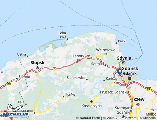 Mapa MICHELIN Lęborski - ViaMichelin
