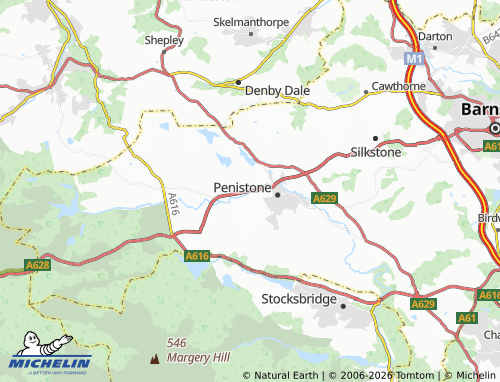Carte MICHELIN Thurlstone - ViaMichelin