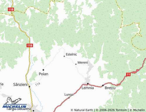 MICHELIN Lutoasa map - ViaMichelin