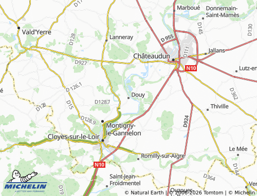 MICHELIN Douy map - ViaMichelin