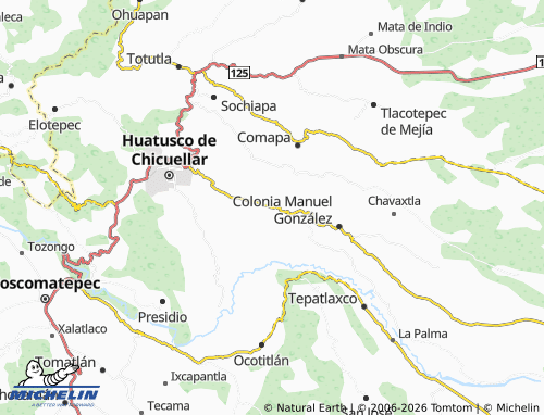 Mapa MICHELIN El Ocote - ViaMichelin
