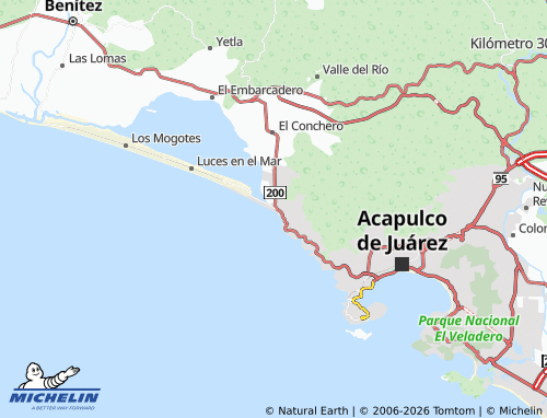 Mappa MICHELIN Playa Pie de La Cuesta - ViaMichelin