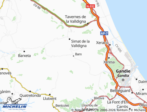 Mappa MICHELIN Barx - ViaMichelin