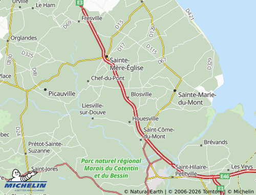 MICHELIN Blosville map - ViaMichelin