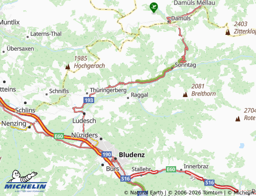 Mapa MICHELIN Raggal - ViaMichelin
