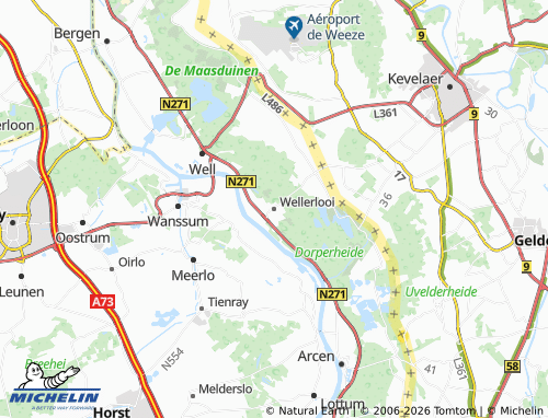 Carte MICHELIN Wellerlooi - ViaMichelin