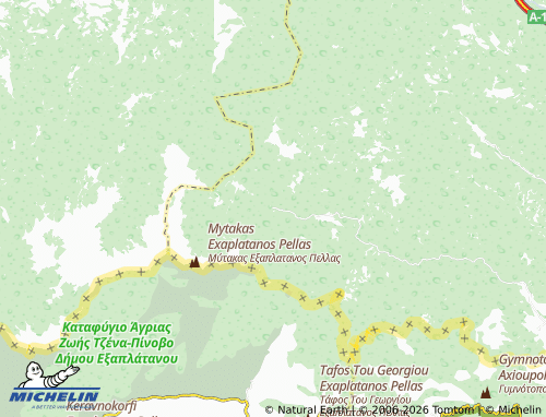 MICHELIN Banja map - ViaMichelin