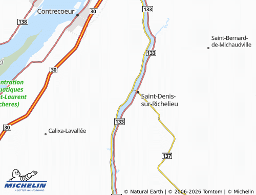 Mapa MICHELIN Saint-Antoine-sur-Richelieu - ViaMichelin