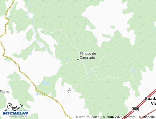 Mappa MICHELIN Pánuco de Coronado - ViaMichelin
