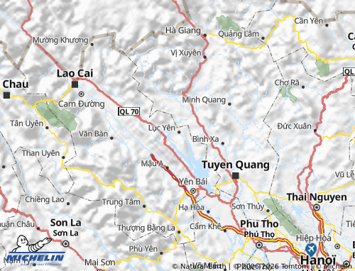 Mapa MICHELIN Lục Yên - ViaMichelin