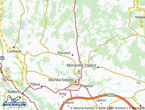 Mappa MICHELIN Puconci - ViaMichelin