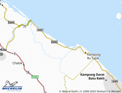 MICHELIN Kampung Telaga Papan map - ViaMichelin