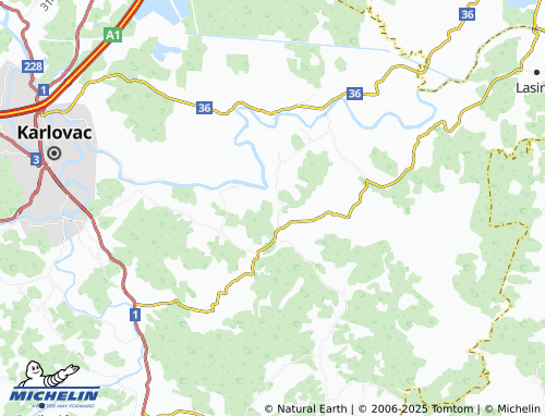 MICHELIN Brežani map - ViaMichelin