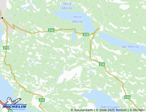 Mappa MICHELIN Lismarka - ViaMichelin