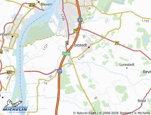 MICHELIN Nesse map - ViaMichelin